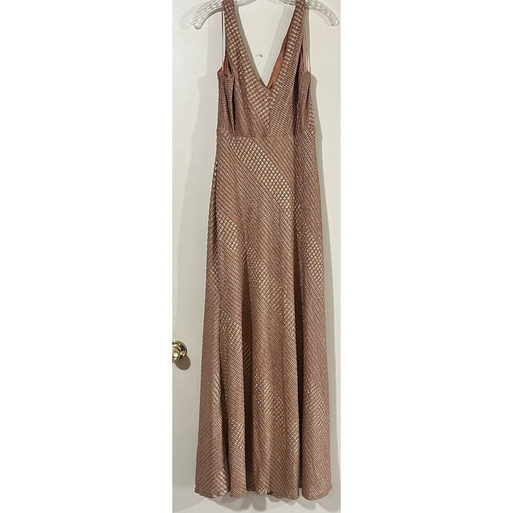 Proud Poppy Tallulah Maxi Dress Gold And Rust Color Size US 8 - Picture 9 of 9